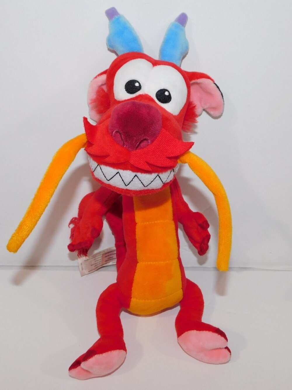Mushu Red Dragon Disney Mulan Movie 13" plush Stuffed Toy